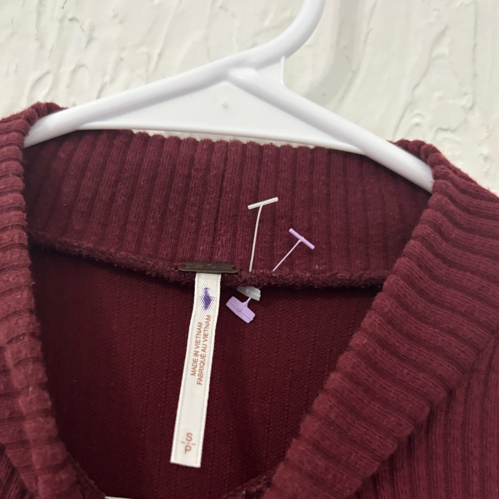 Free People - Mary Jane Dress in Maroon - Picture 5 of 7